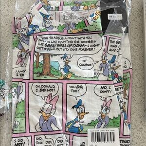 Disney Daisy Duck Cakeworthy Comic Panel Tee - Pink and Green